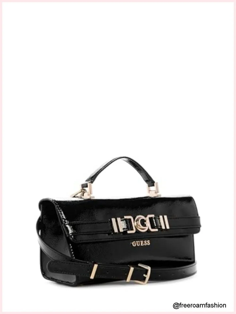Top Handle Satchel Purse with Zip Closure and Gold Hardware